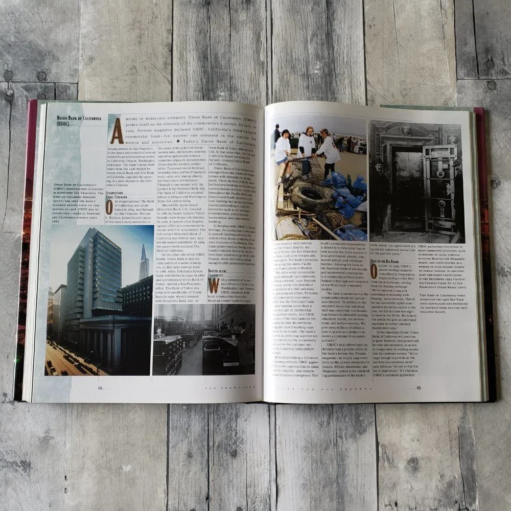 San Francisco A City For All Seasons Intro by Steve Young Coffee Table Book
